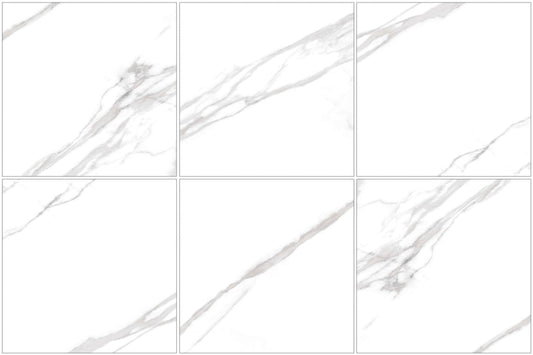 Adone White - Rectified Polished Porcelain Tile