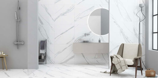 Alfina White - Rectified Polished Porcelain Tile