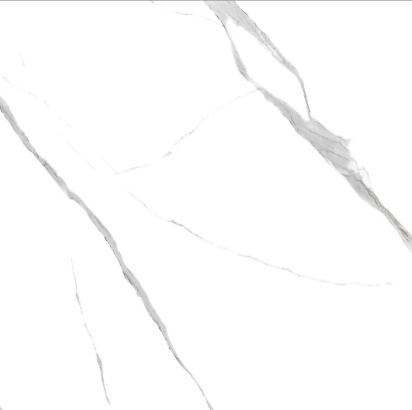 Statuario One - Rectified Polished Porcelain Tile