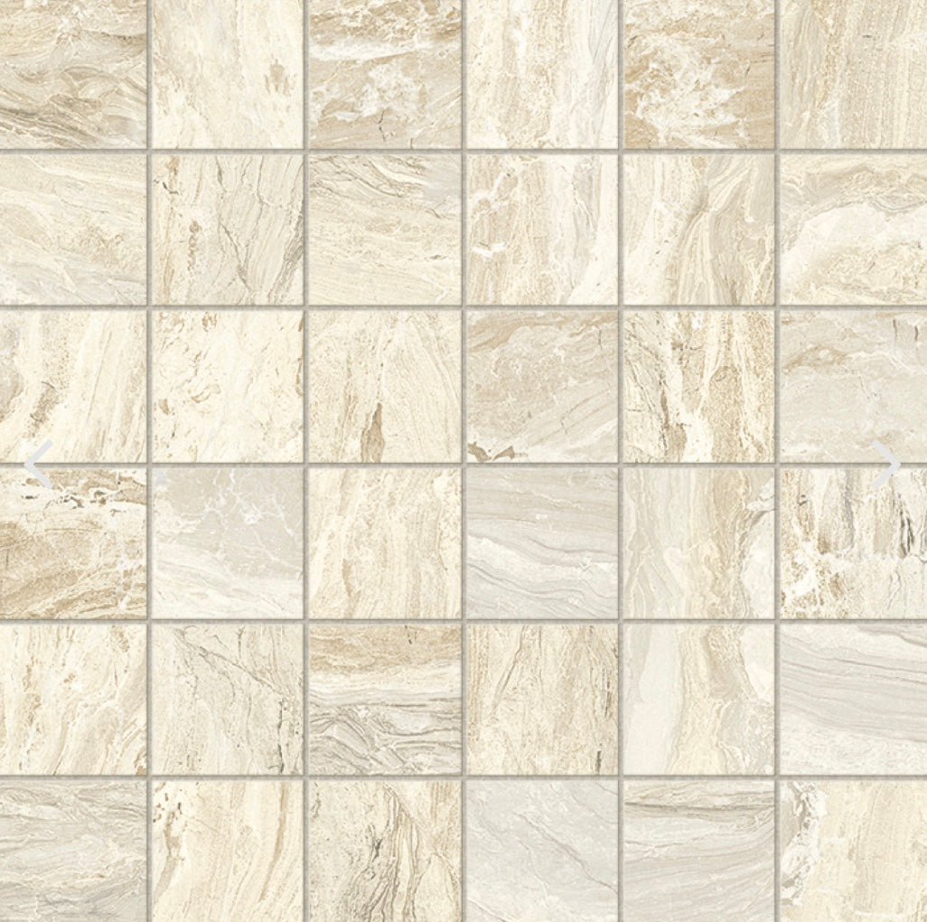 Gemstone Ivory Matte Mosaic