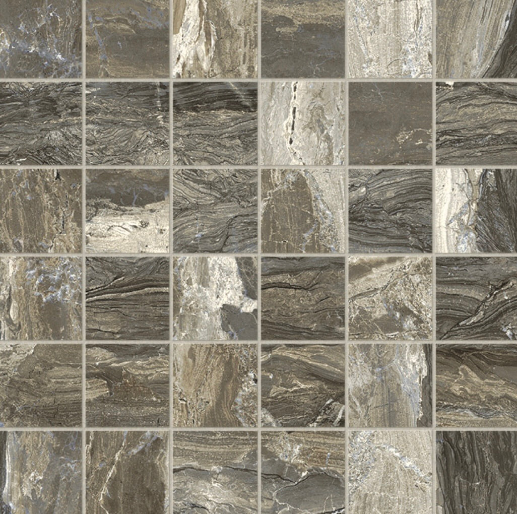 Gemstone Taupe Matte Mosaic
