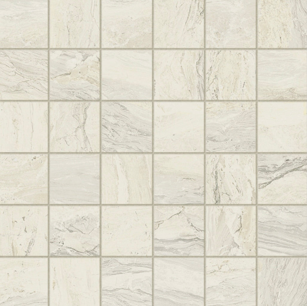 Gemstone White Matte Mosaic