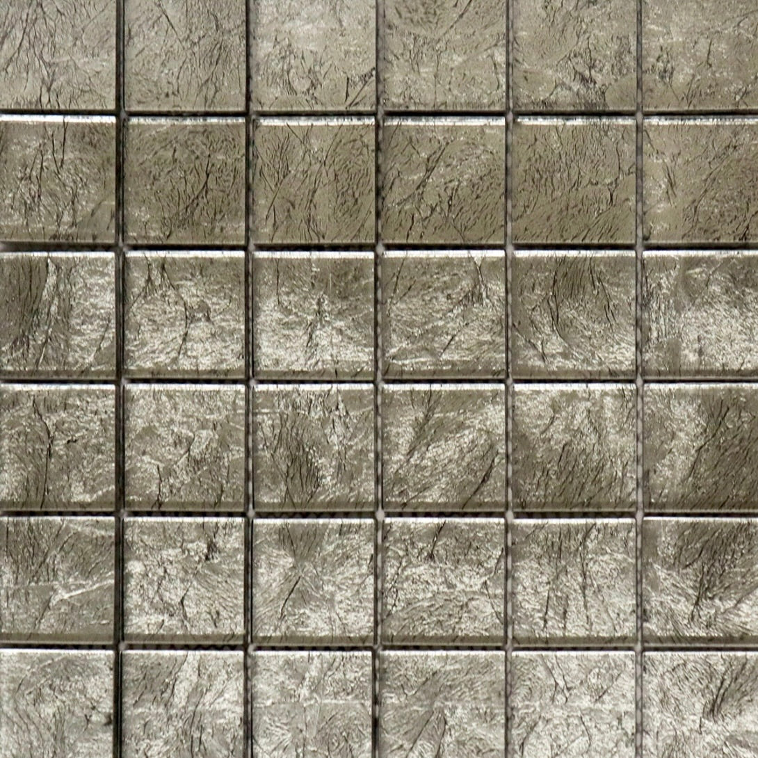 Taupe Foil Back Glass Mosaic