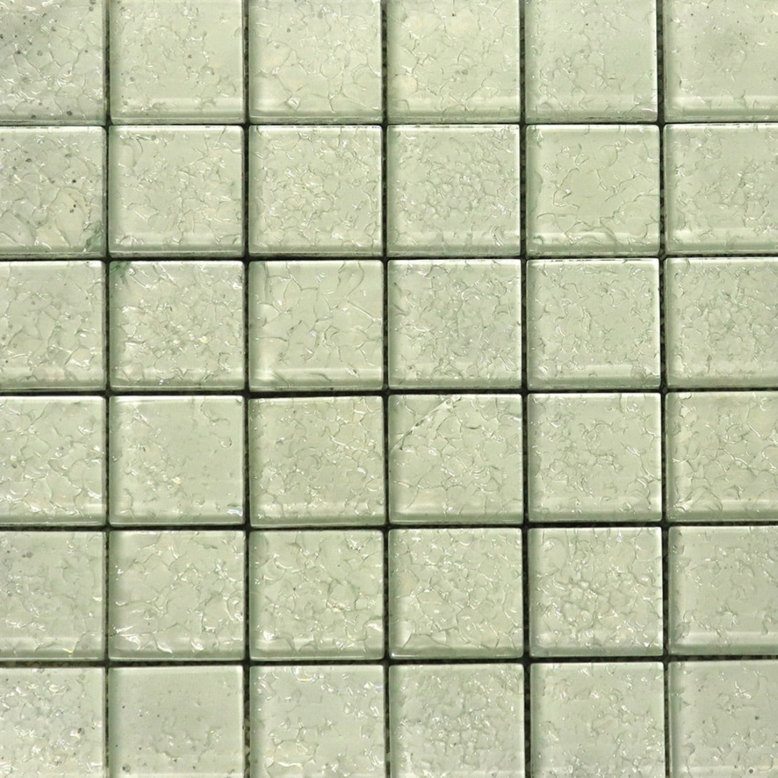 Clear Crackle Glass Mosaic