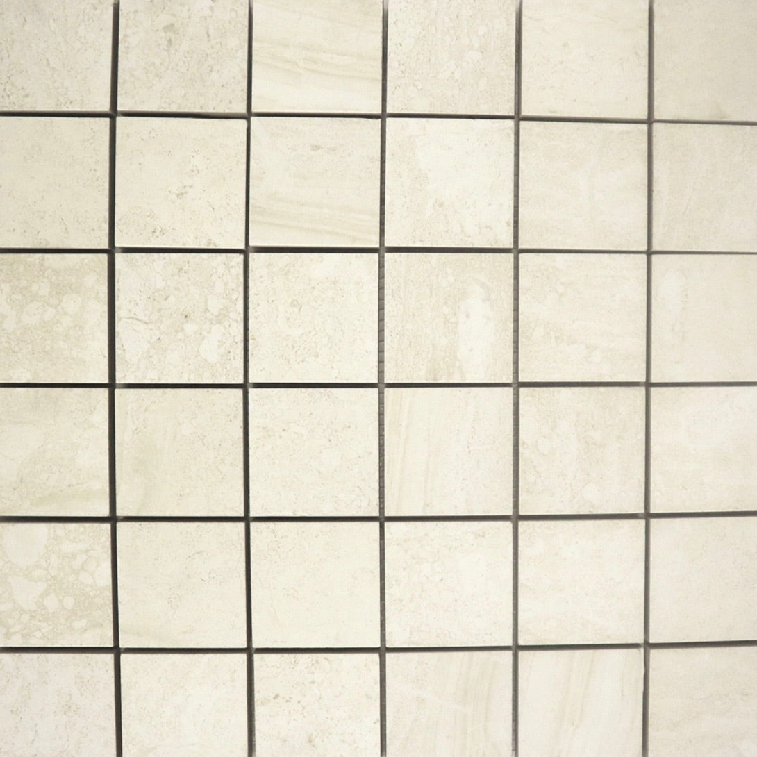Bari Ivory Matte Mosaic