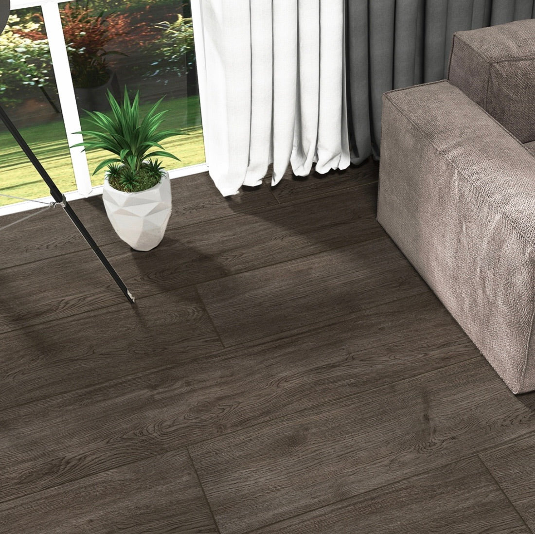 Just Code Dark Porcelain Tile