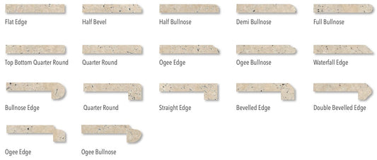 Medium Travertine Pool Coping Trq