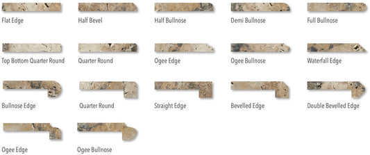 Armonia Blend Travertine Pool Coping Trq