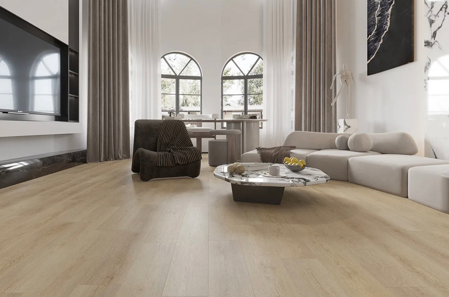 Teak Light Vinyl Plank