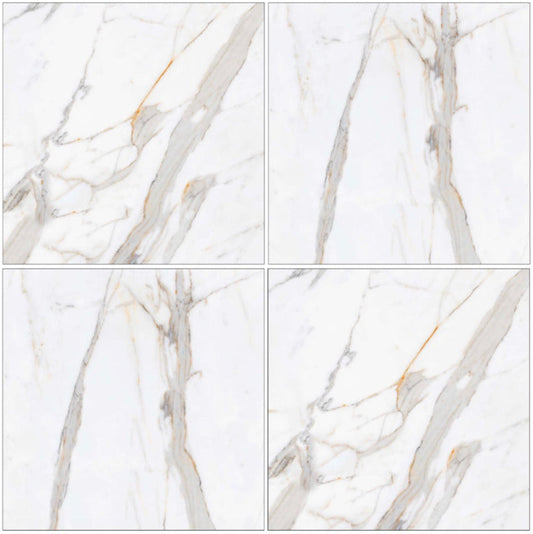Swiss White - Rectified Polished Porcelain Tile
