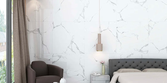 Evon Statuario - Rectified Polished Porcelain Tile