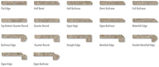 Noce Venato Travertine Pool Coping Trq