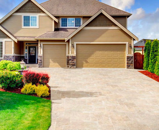Ivory light Travertine paver Trq
