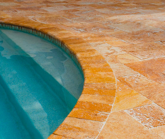 Sahara Gold Travertine paver Trq