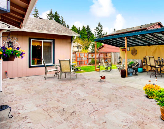 Crema Rosa Marble paver Trq