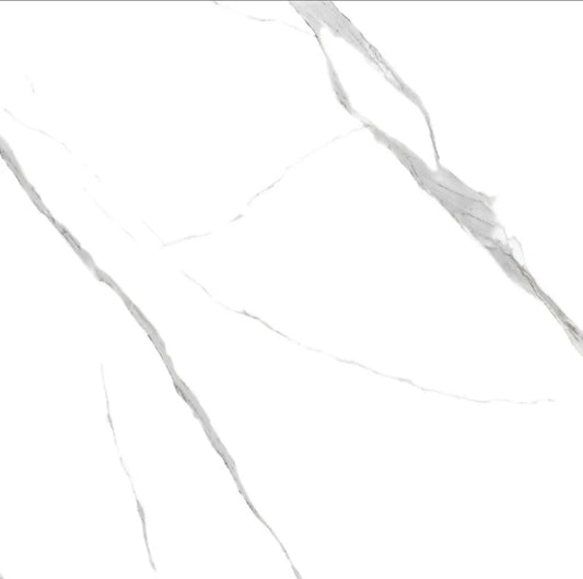 Statuario One - Rectified Polished Porcelain Tile