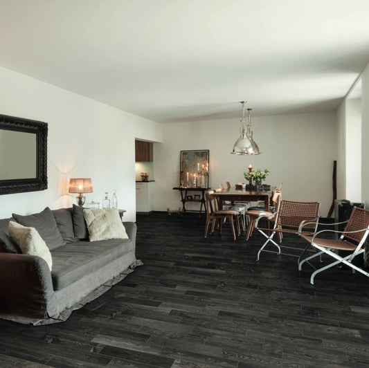 Forest Black Natural Porcelain Tile