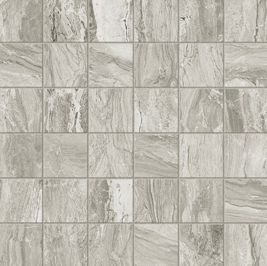 Gemstone Silver Matte Mosaic