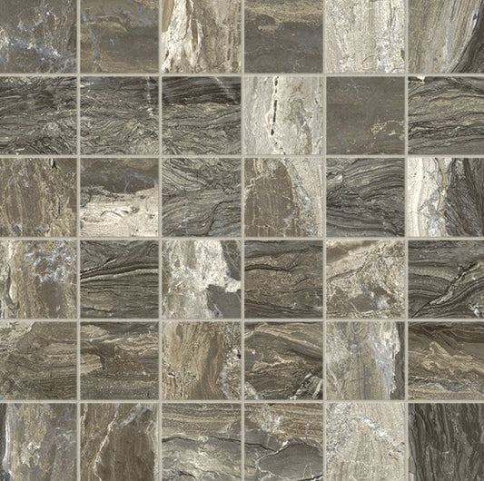 Gemstone Taupe Matte Mosaic