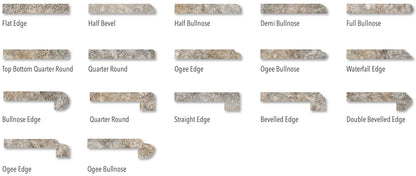 Silver Travertine Pool Coping Trq