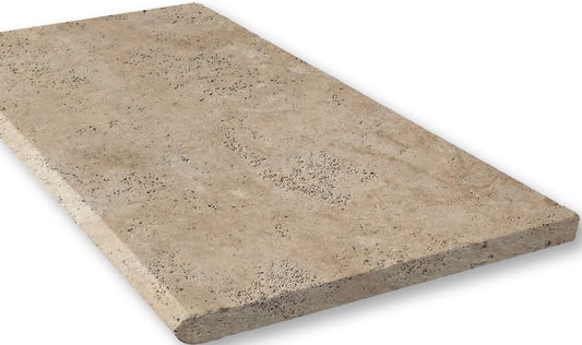 Light Walnut Travertine Pool Coping Trq